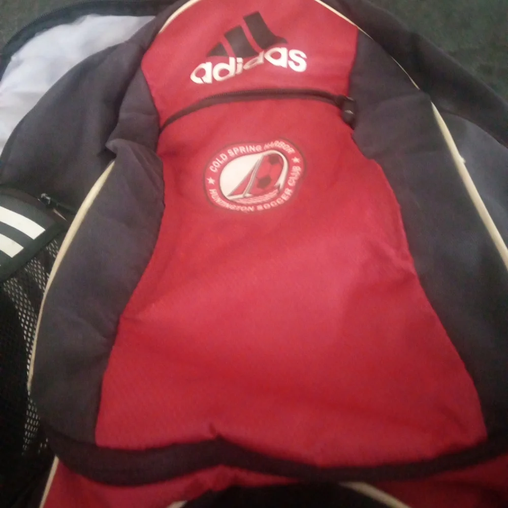 Red Adidas Bookbag Cold Spring Harbor Huntington Soccer Club